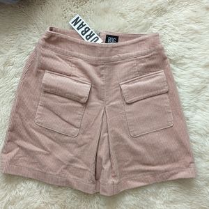 BDG / urban outfitters pink corduroy mini skirt w pockets small *new with tags*